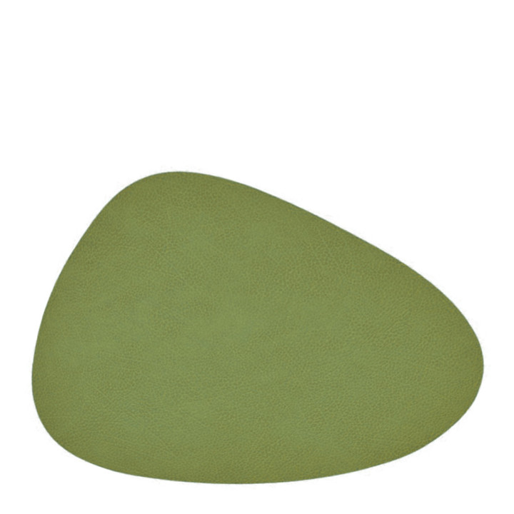 Faux leather placemat drop shape 33 x 47 cm