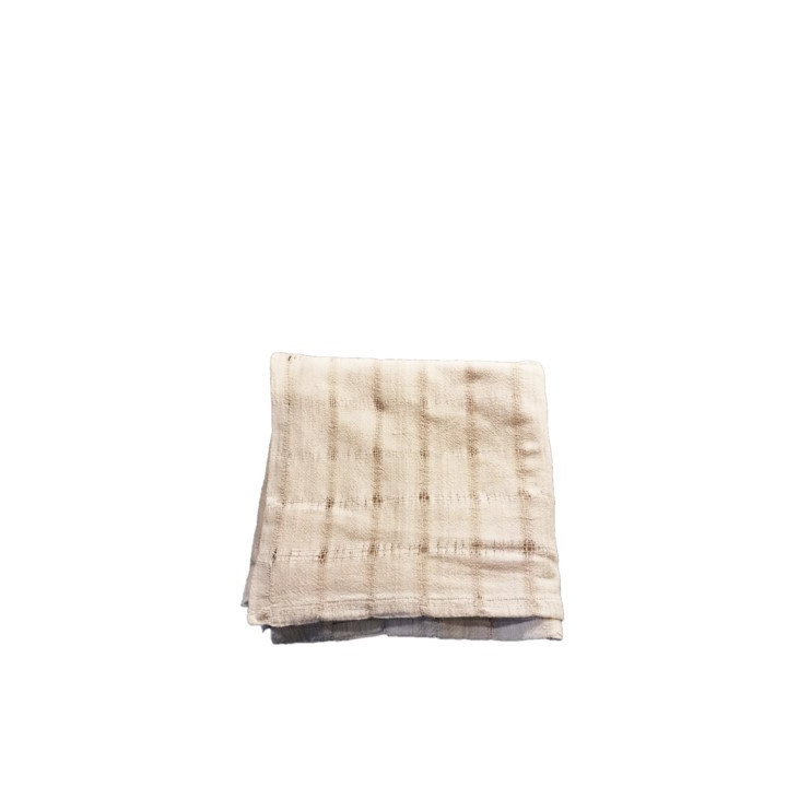 Tovaglia 100% cotone e righe forate 130 x 130 cm