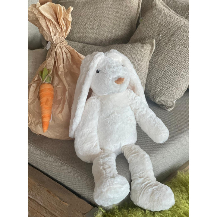 White rabbit with long ears h50 cm