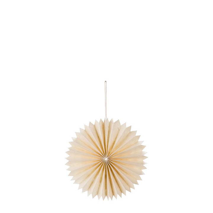 Decoro plisse in carta panna d18 cm