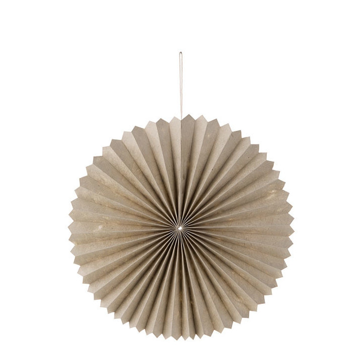 Paper plisse decoration linen color d30 cm