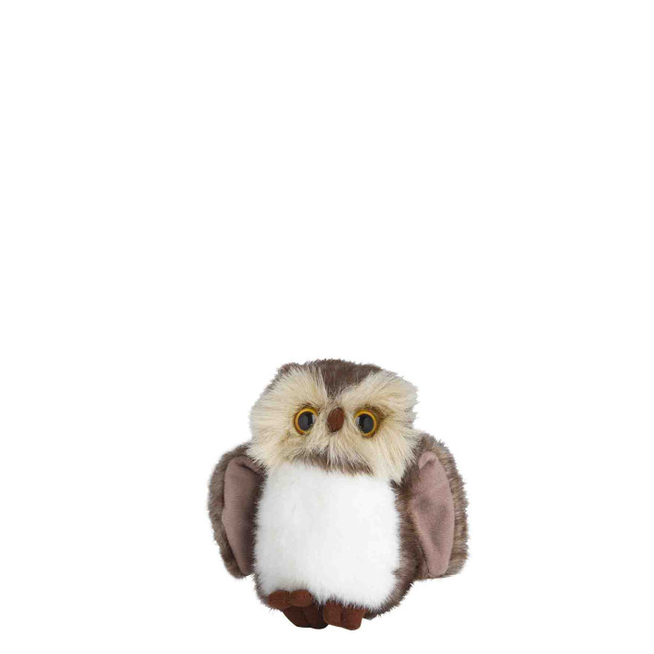 Hibou en peluche h14 cm