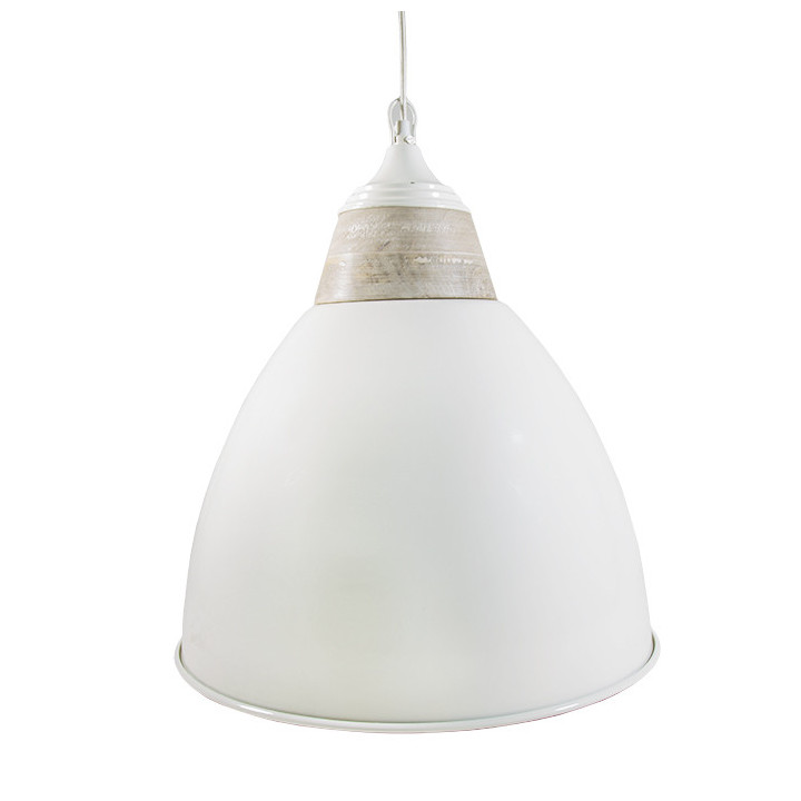 Lampada campana bianca d55 h60 cm