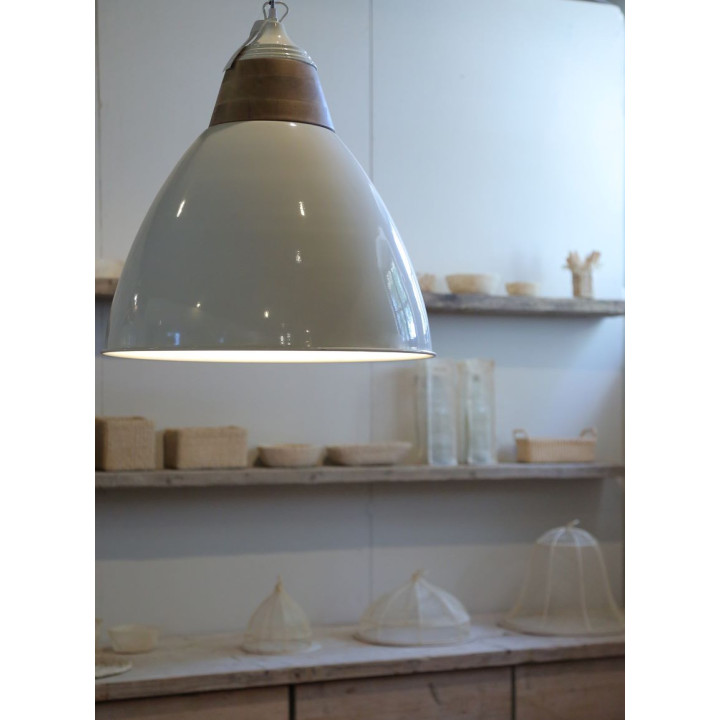 Lampe cloche blanche d55 h60 cm