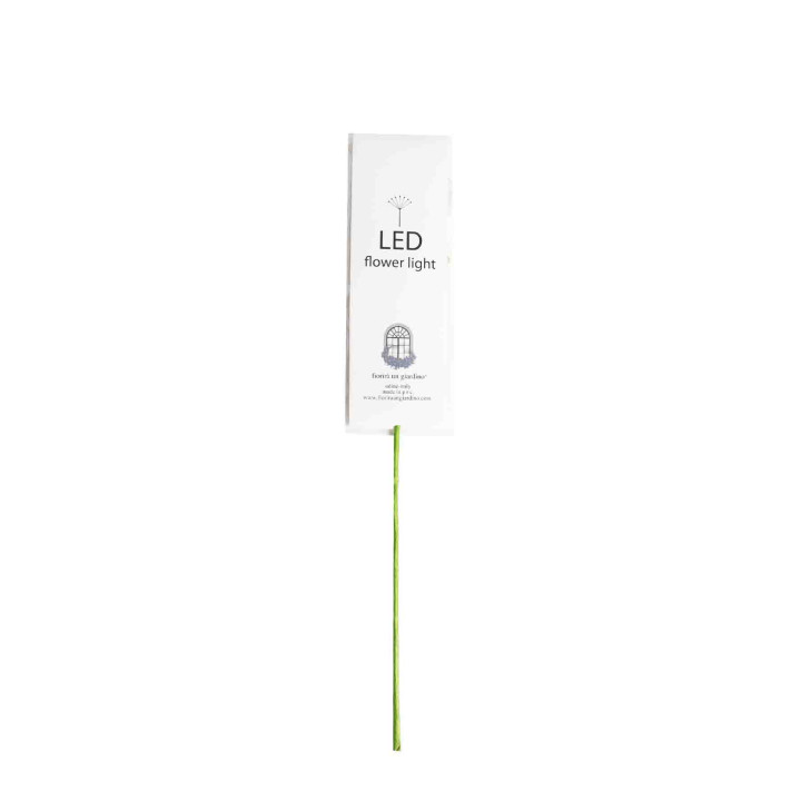 Ramo di 10 luci per bouquet con batteria (acqua) h40 cm
