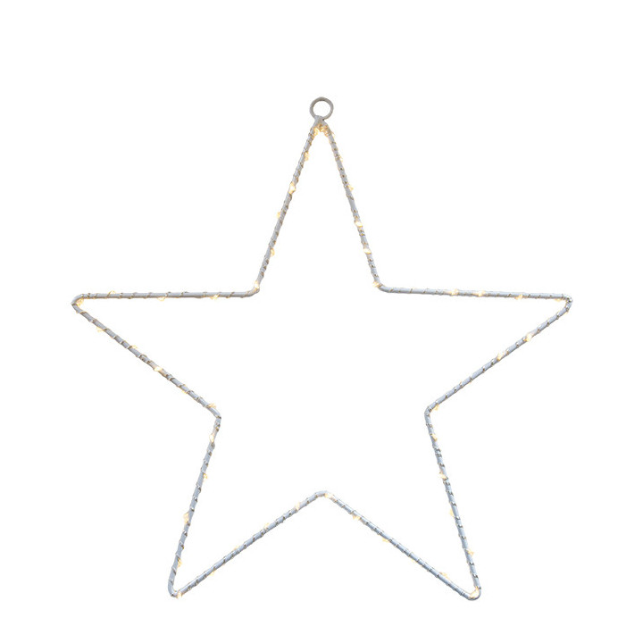 Etoile avec 50 led et batterie indiquee pour l'usage exterieur h30 cm