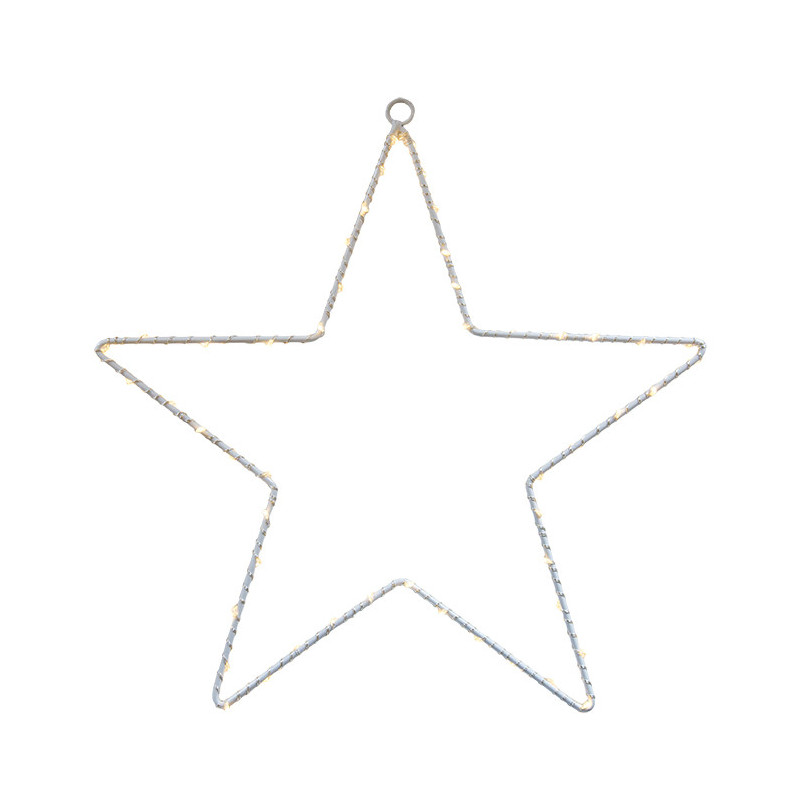Star with 50 led with battery suitable for outdoor use h50cm