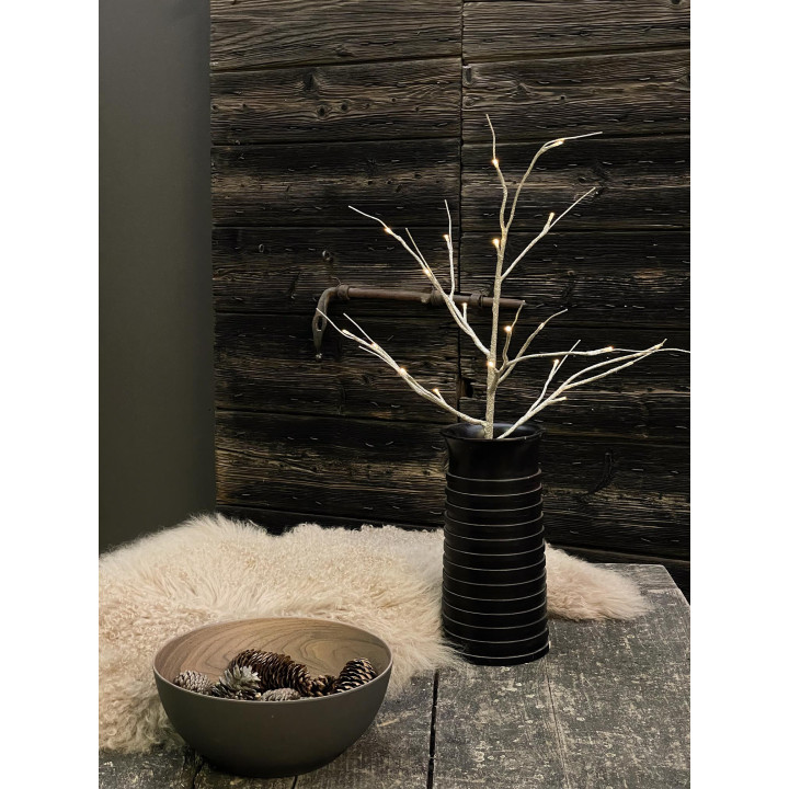 Branche pailletee a batterie coul. champagne h100 cm