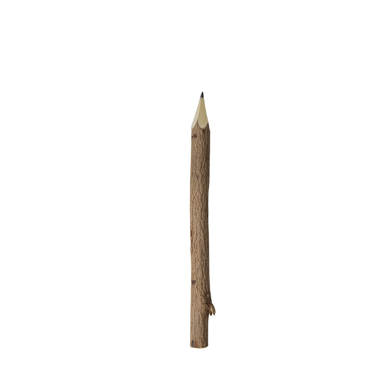 5 pack of pencils with natural bark 18 cm