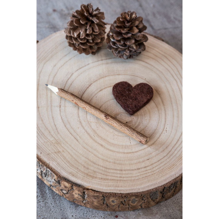 Boite de 5 crayons en ecorce naturelle 18 cm