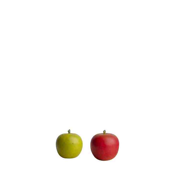 Pack of 18 red and green small apples h4 cm