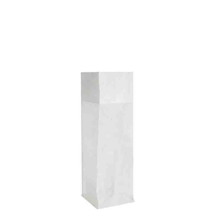Sac blanc en filet de polyethylene  22x22 h68 cm