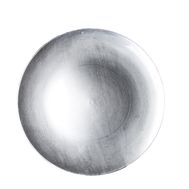 Sous-plat en plastique argent d33 cm