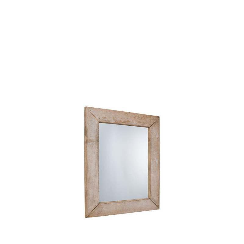 Natural raw plank mirror 80 x 100 cm
