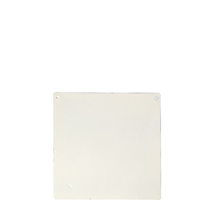 Tin-plated board cream color 20 x 20 cm