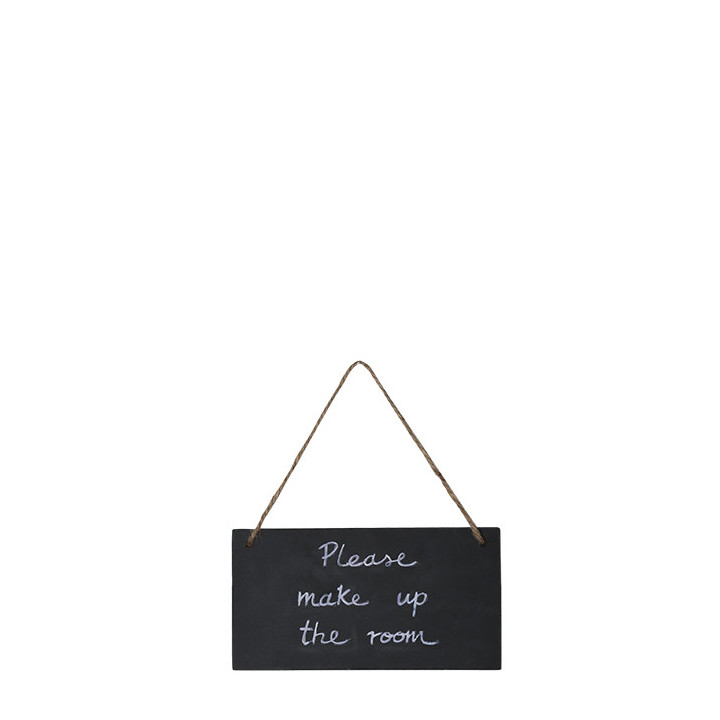 Petit tableau noir "please make...do not..." 9 x 17 cm