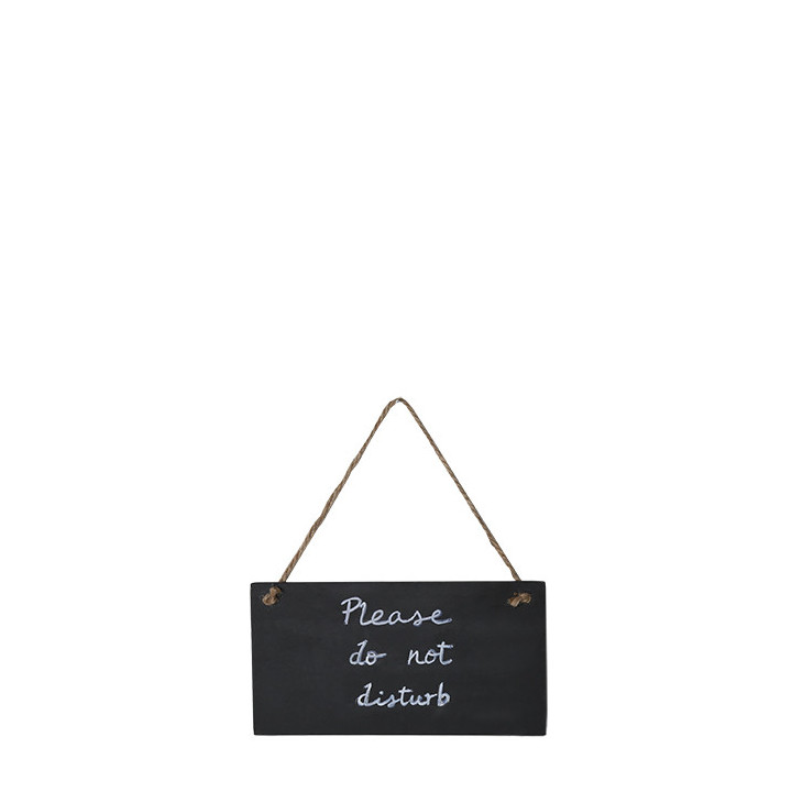 Petit tableau noir "please make...do not..." 9 x 17 cm
