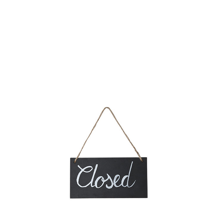 Small blackboard "open/closed" 9 x 17 cm