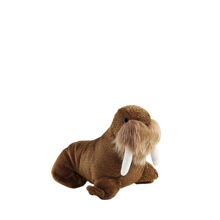 Morse en peluche couleur marron clair 22 cm