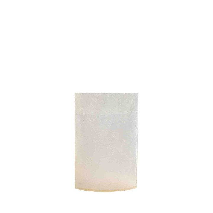 Vase en resine ellipse couleru creme 11 x 30 h45 cm