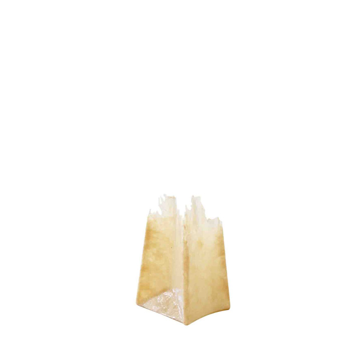 Vaso resina sacchetto sfrangiato beige 12 x 15 h22 cm