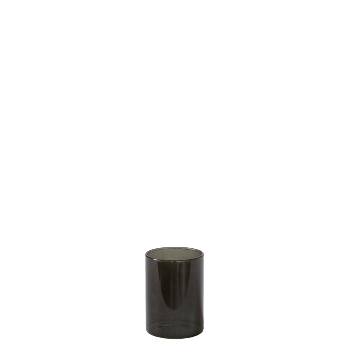 Bicchierino vetro borosilicat portatealight grigio d6 h8 cm