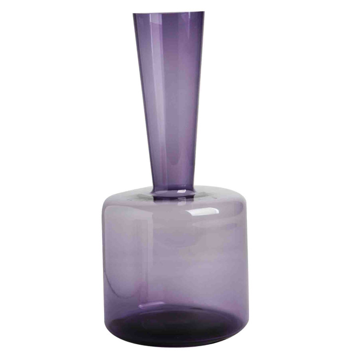 Bottiglia base larga melanzana h28 cm