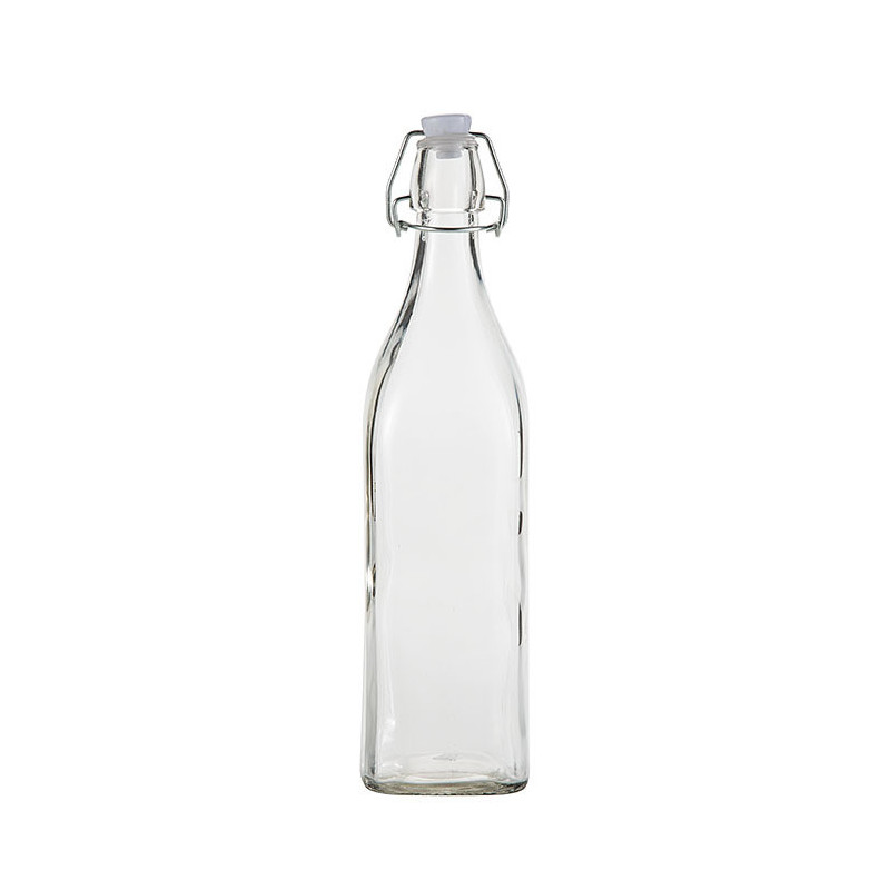 Bouteille en verre avec bouchon hermetique