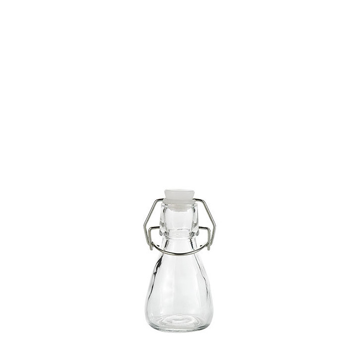 Bottiglia in vetro con tappo ermetico v75 ml d5 h11 cm