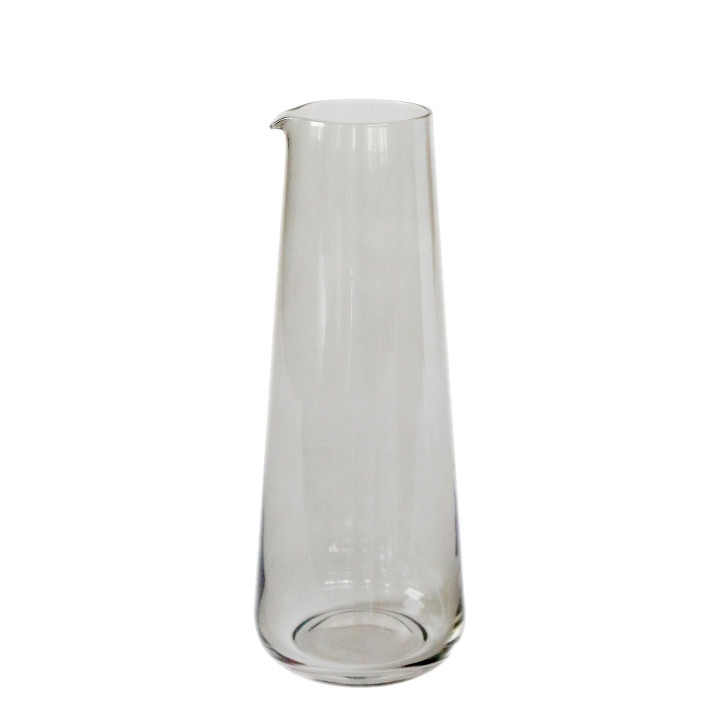 Grey colour glass pitcher d10 h25 cm