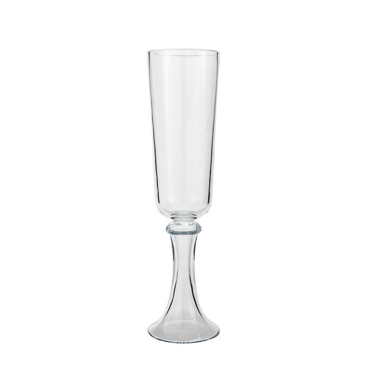 Vaso vetro spesso candeliere h54 cm