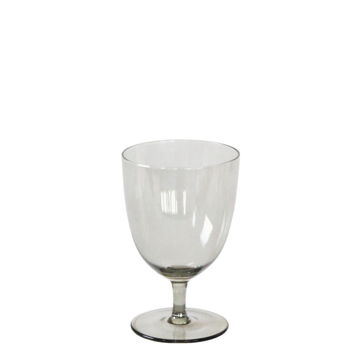 Gobelet en verre gris d.8.5 h13 cm