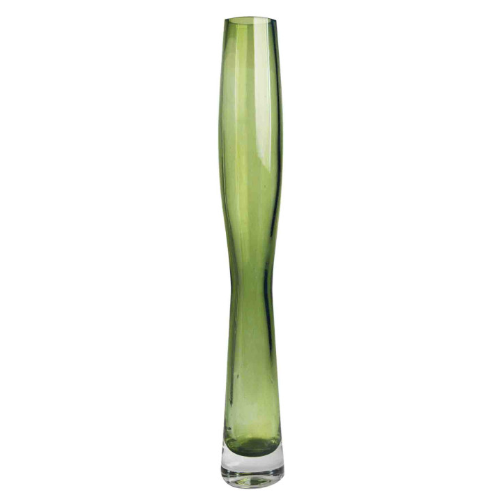 Vaso vetro verde slim d5.5 h40 cm