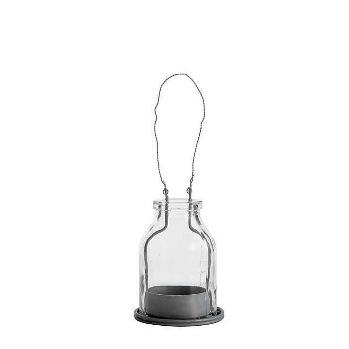Bottiglietta porta tealight d5 h7.5 cm