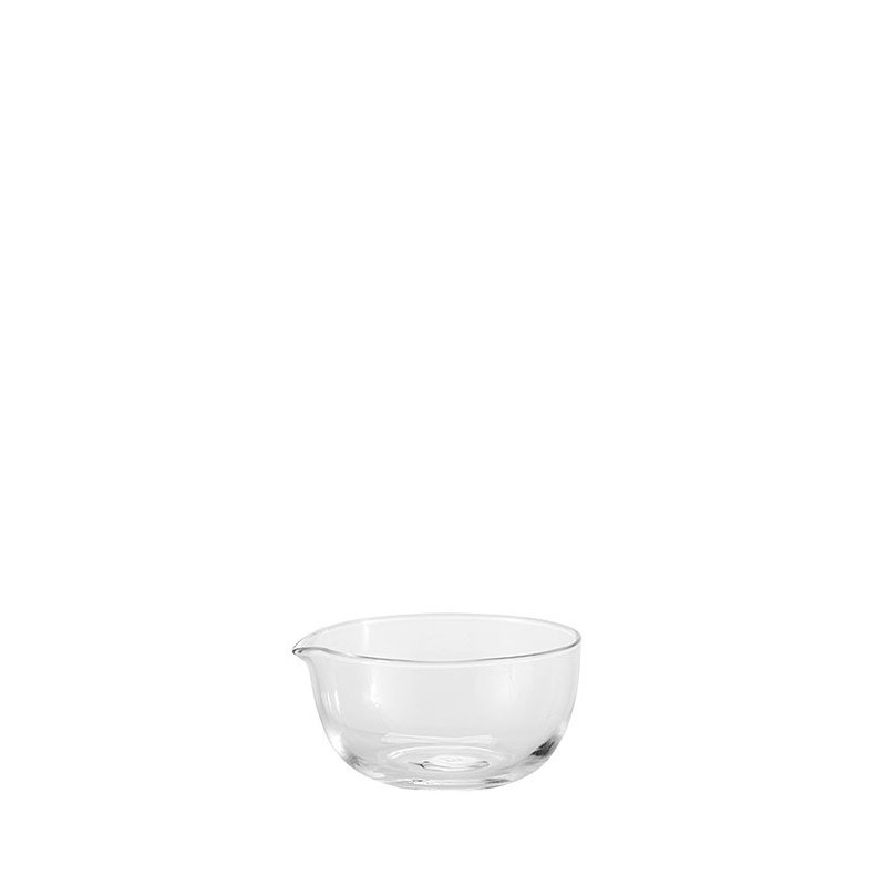 Bol avec bec en verre borosilicate 7.5 x 7 h3.4 cm