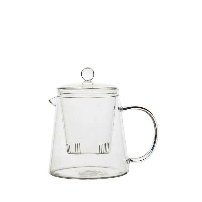 Teiera con filtro in vetro borosilicato v1000 ml d12.5 h16 cm