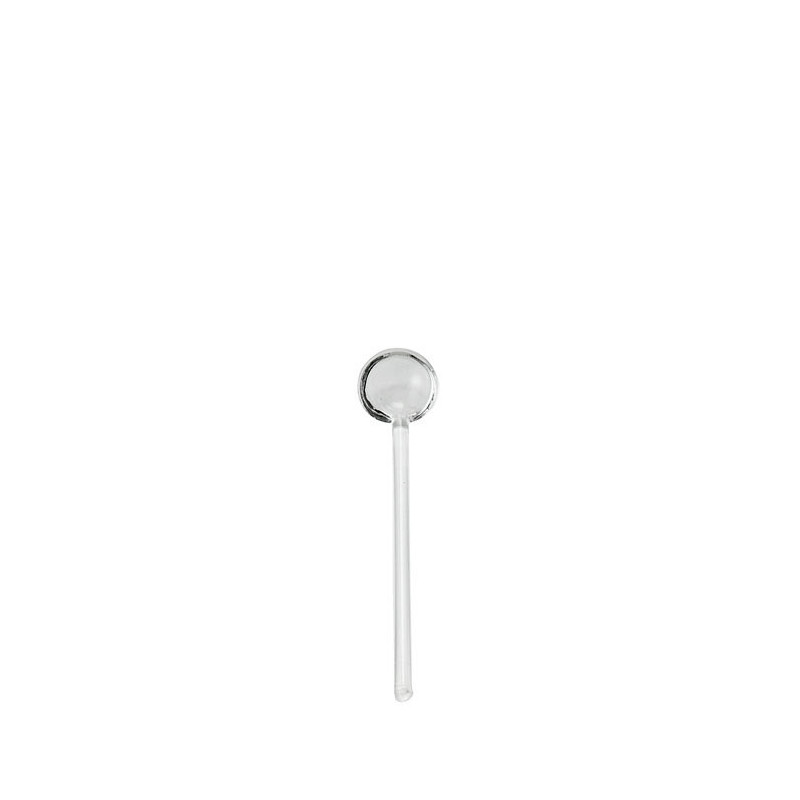 Petite cuillere en verre borosilicate 12.5 cm