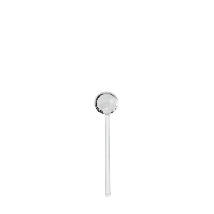 Petite cuillere en verre borosilicate 12.5 cm
