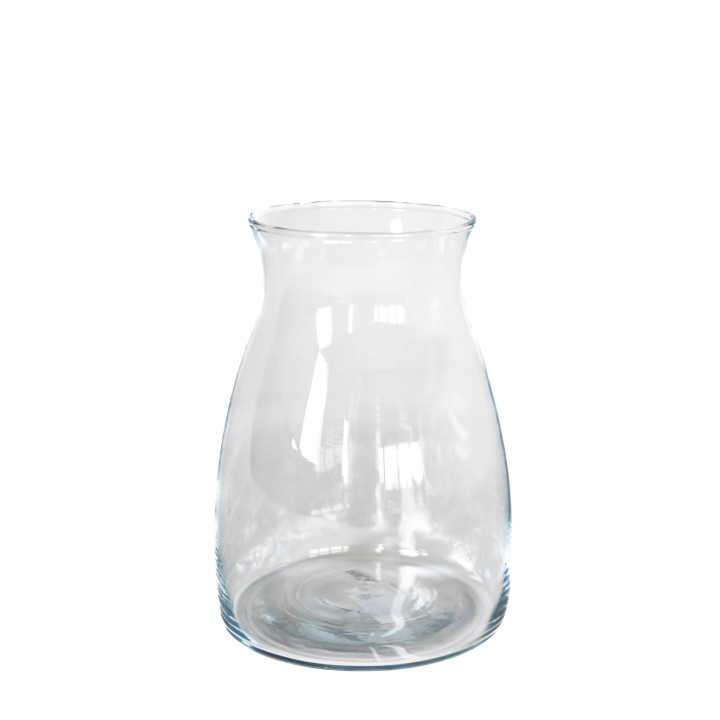 Vase en verre transparent d14 h20 cm