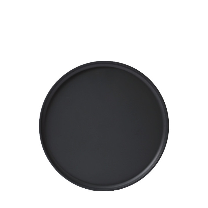 Assiette en mÉlamine noire d 26 cm