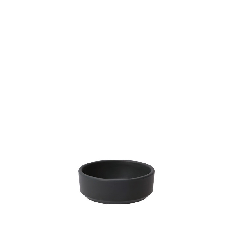 Black melamine bowl d.9 h.3 cm