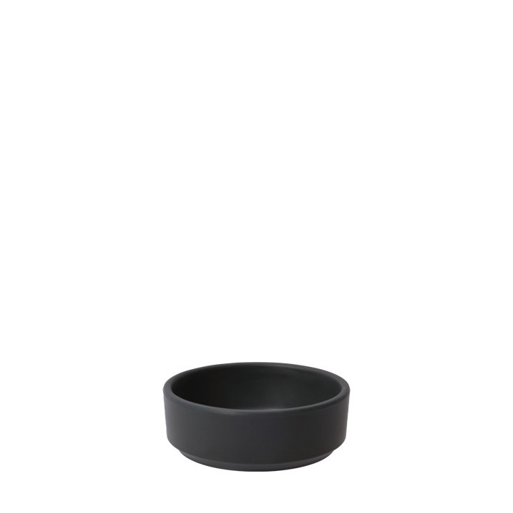 Black melamine bowl d.9 h.3 cm