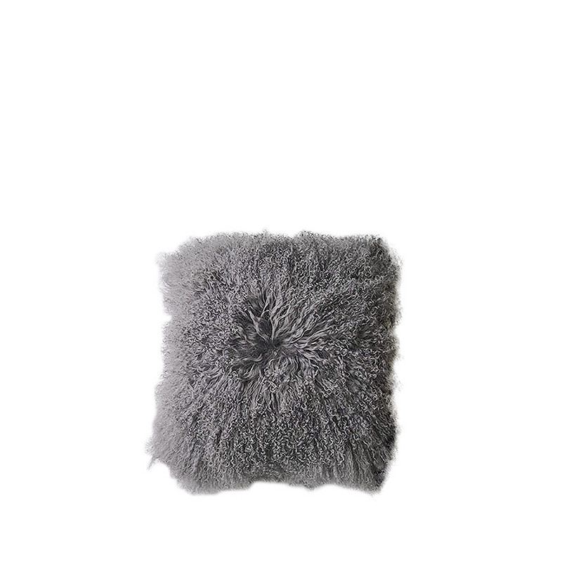 Housse fourrure de la mongolie 40 x 40 cm