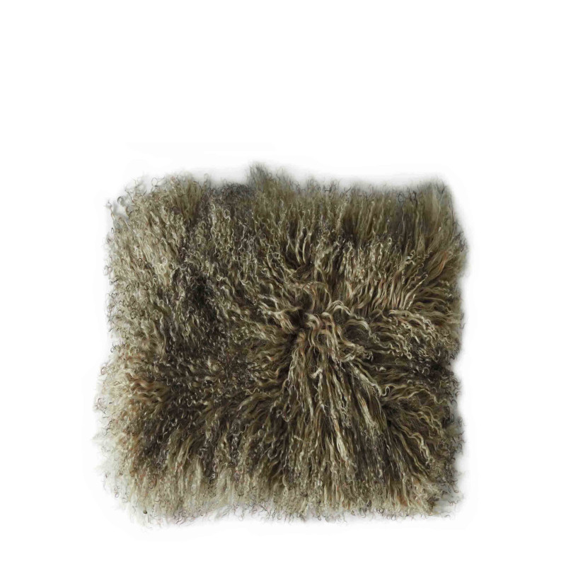 Mongolian fur pillowcase 60 x 60 cm