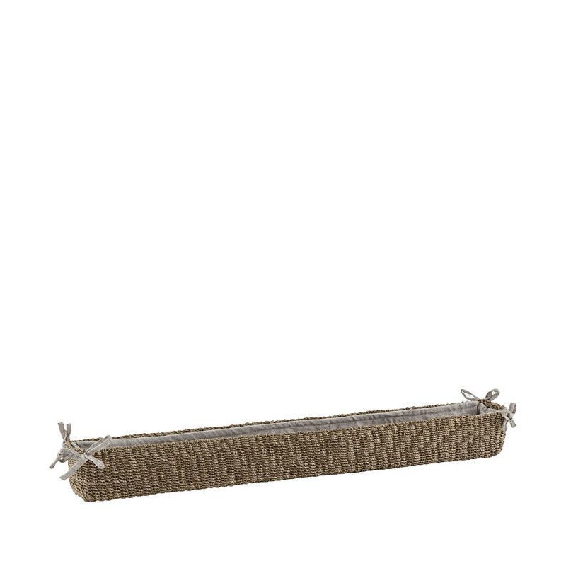 Cestino in abaca 10x70 h7 cm con fiocchi