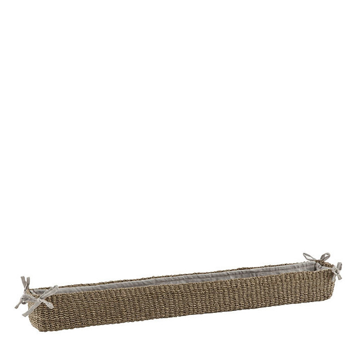 Abaca basket 10x70 h7 cm with bows