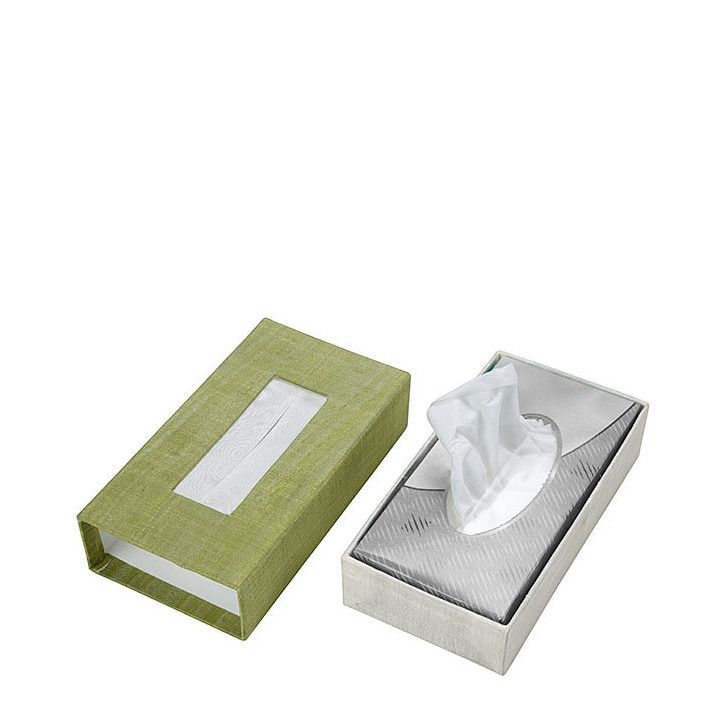 Green box for kleenex 14 x 5 h6 cm