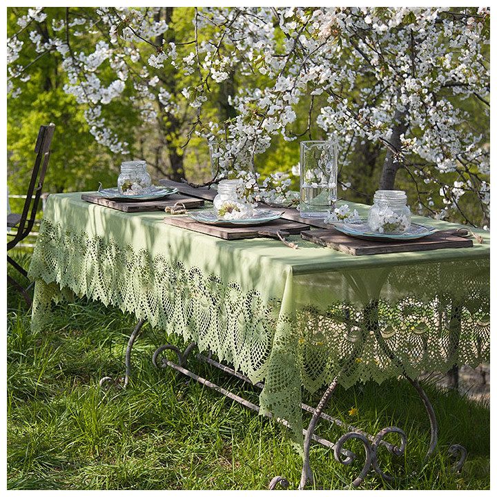 150x264 cm vinyl lace waterproof tablecloth