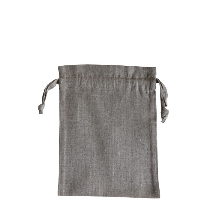 100% linen sack with string natural colour 30x40 cm