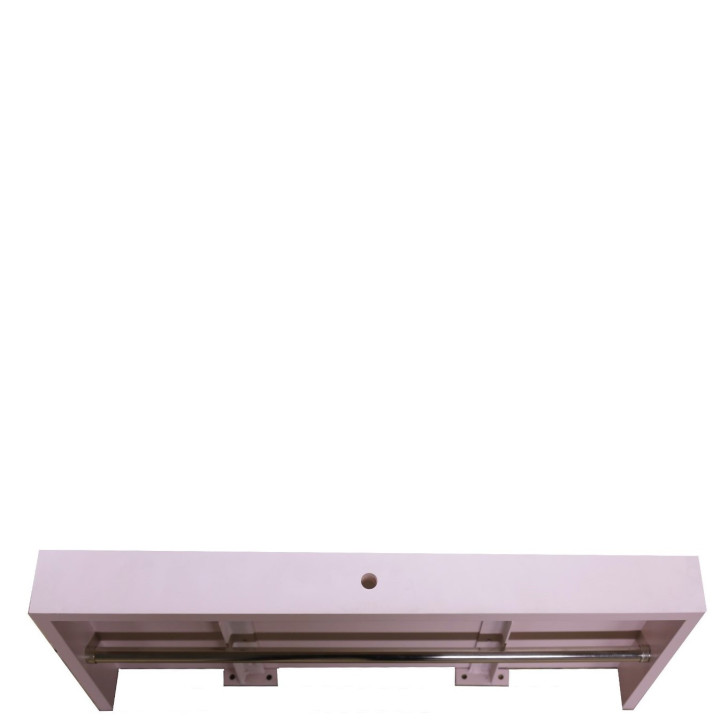 Shabby pink wooden shelf 80x30 h8 cm